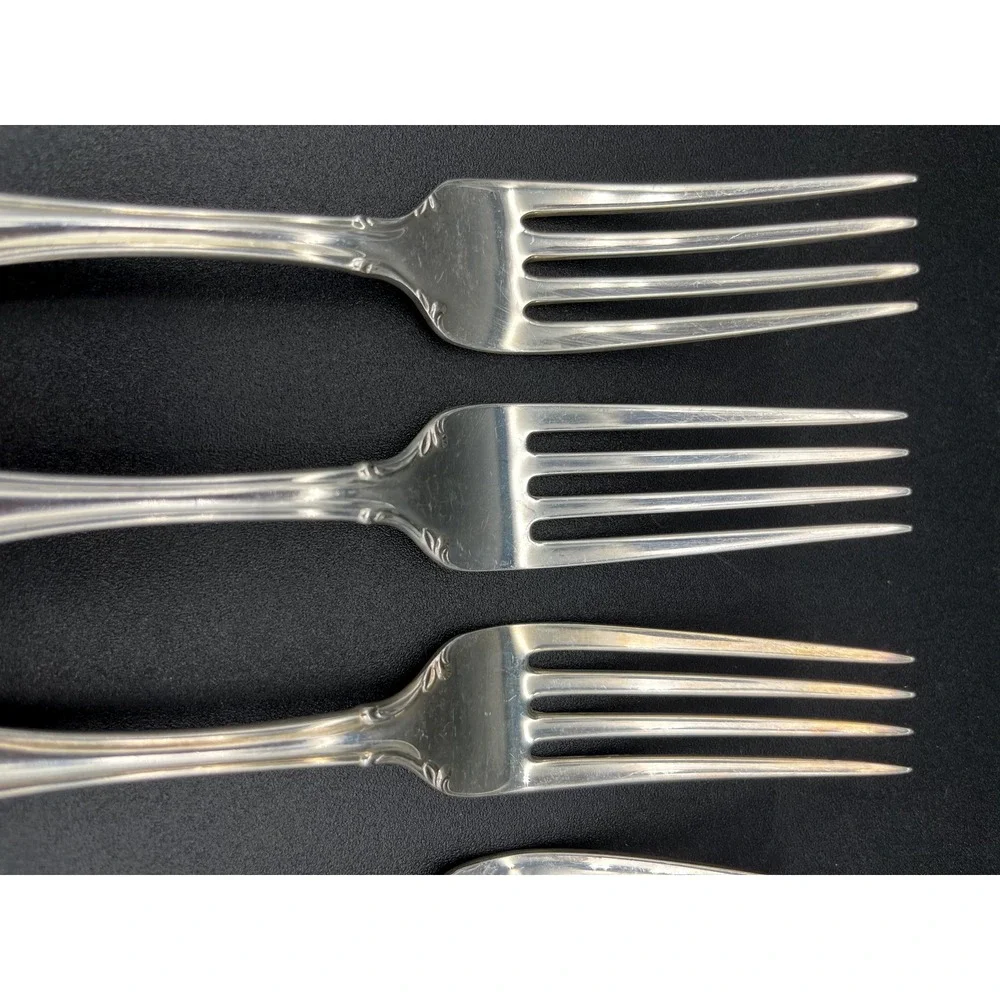 Andante Sterling Silver Dinner Fork Set 4 Pieces By Gorham Silver